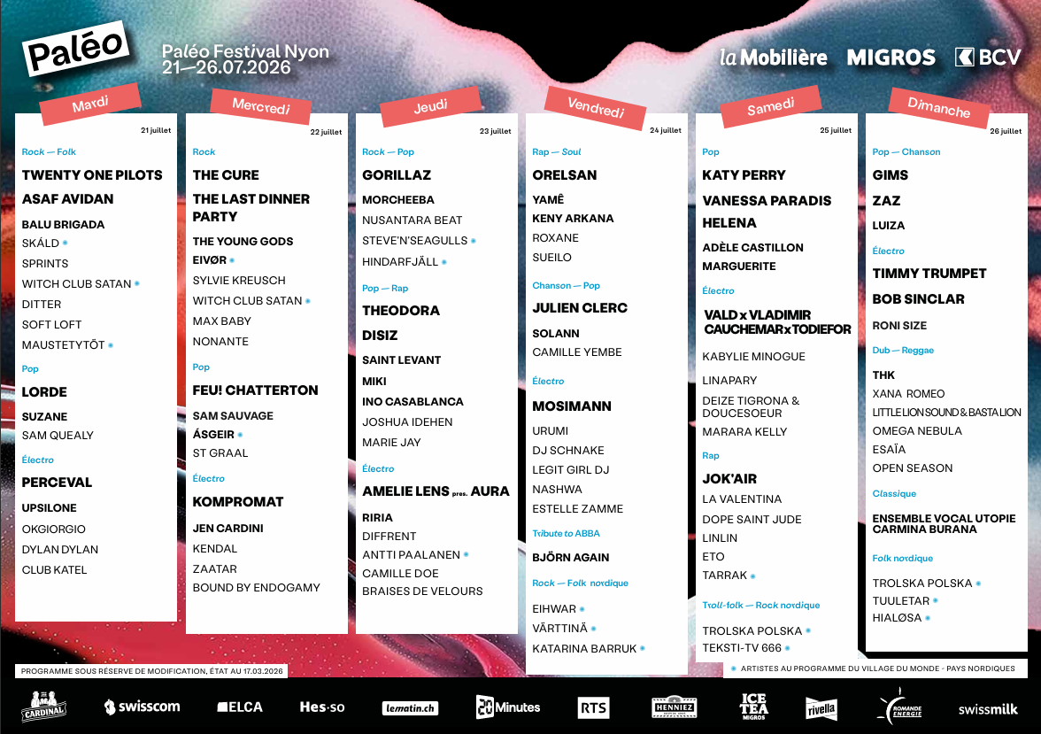 Paléo Festival de Nyon 2026